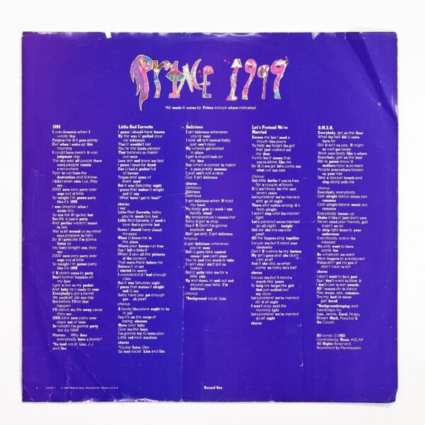 Additional image for album 1999 by Prince