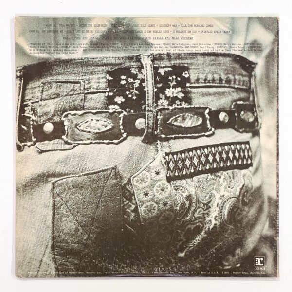 Back cover of After The Gold Rush by Neil Young
