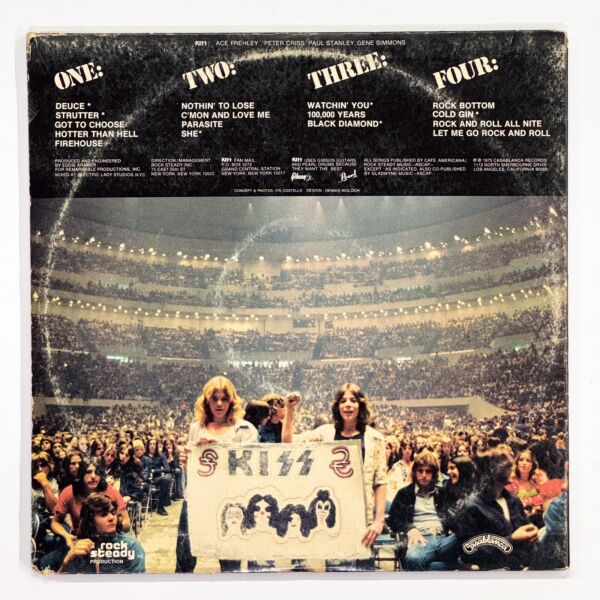 Back cover of Alive! by Kiss