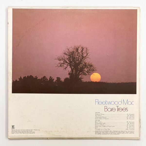 Back cover of Bare Trees by Fleetwood Mac