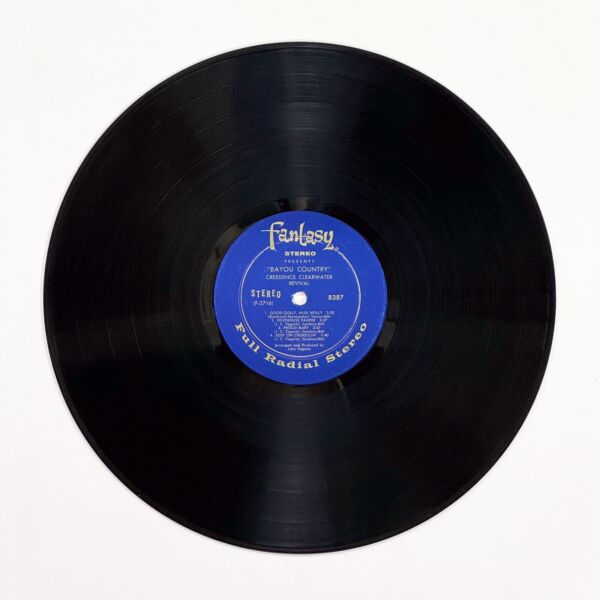 Back of the record Bayou Country by Creedence Clearwater Revival