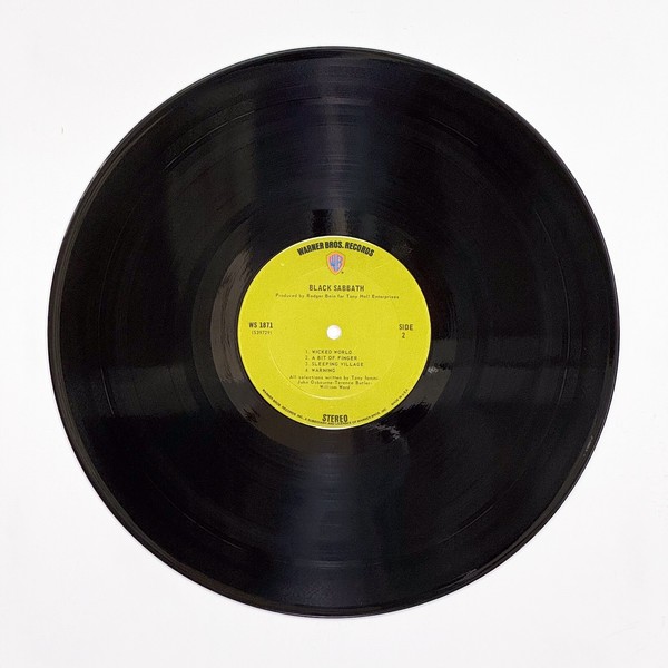 Back of the record Black Sabbath by Black Sabbath