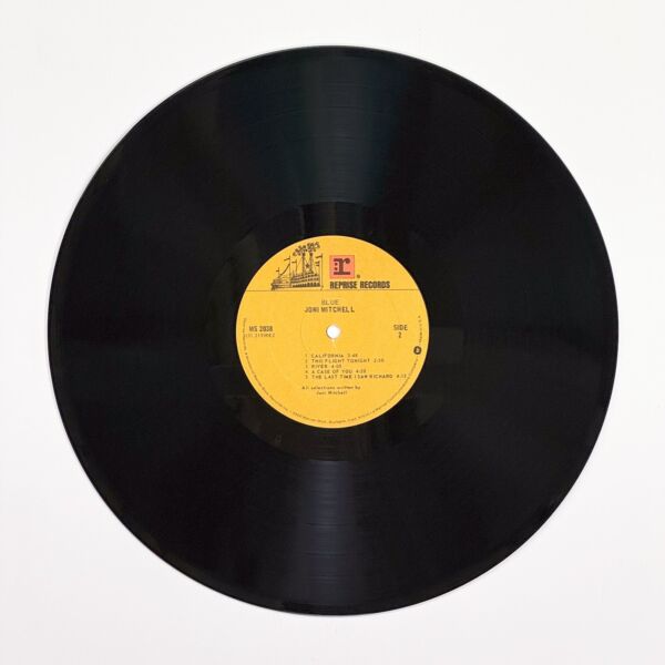 Back of the record Blue by Joni Mitchell
