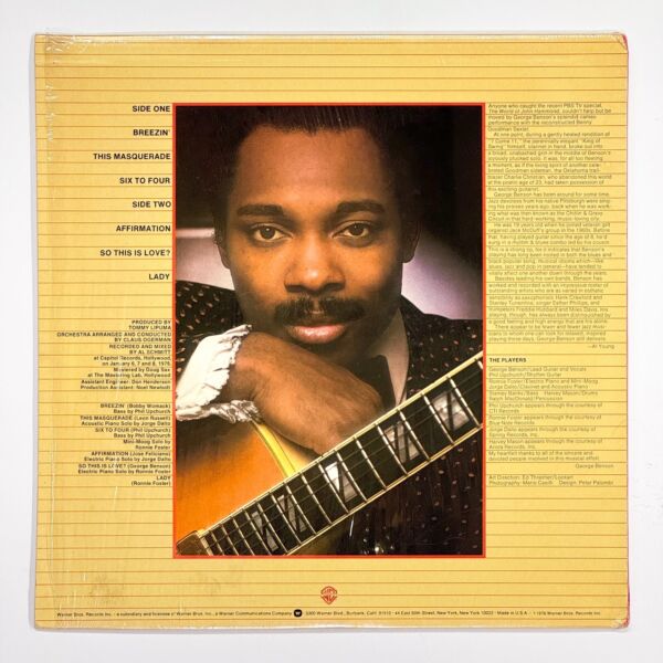 Back cover of Breezin' by George Benson