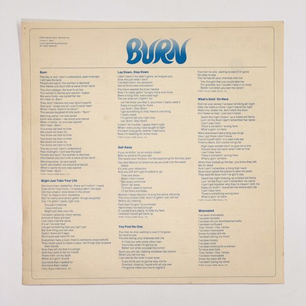 Additional image for album Burn by Deep Purple