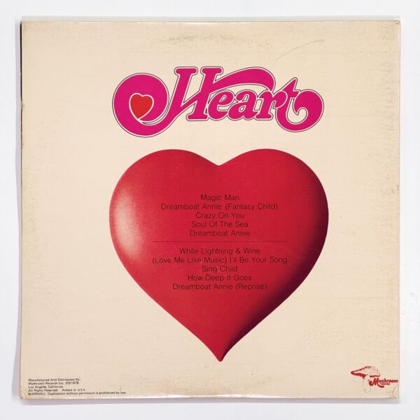 Back cover of Dreamboat Annie by Heart