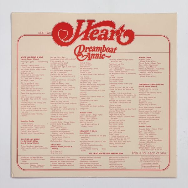 Additional image for album Dreamboat Annie by Heart