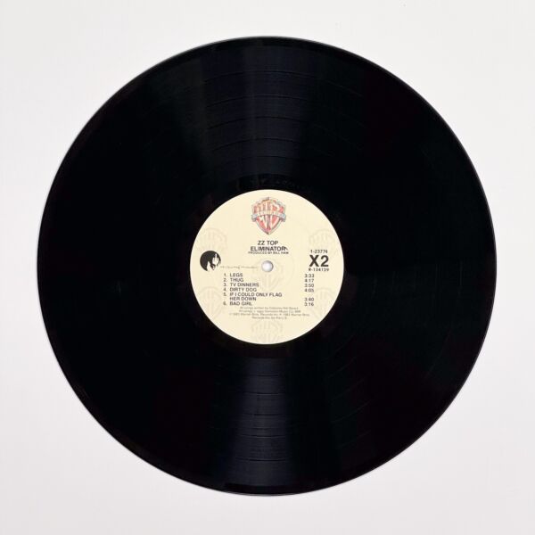 Back of the record Eliminator by ZZ Top