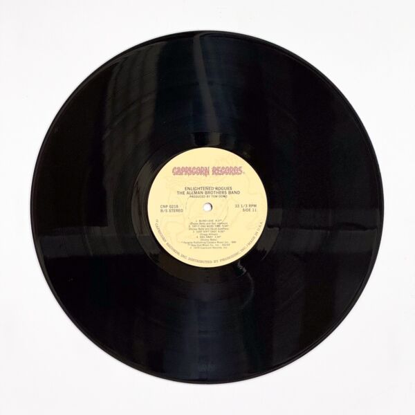 Back of the record Enlightened Rogues by The Allman Brothers Band