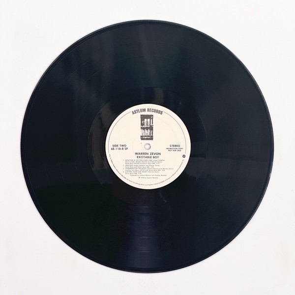 Back of the record Excitable Boy by Warren Zevon