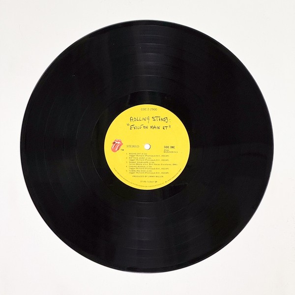 Front of the record Exile On Main St. by The Rolling Stones