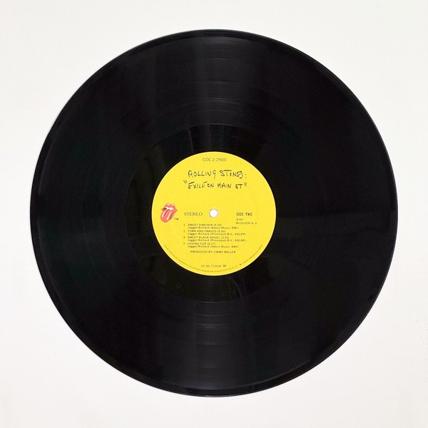 Back of the record Exile On Main St. by The Rolling Stones
