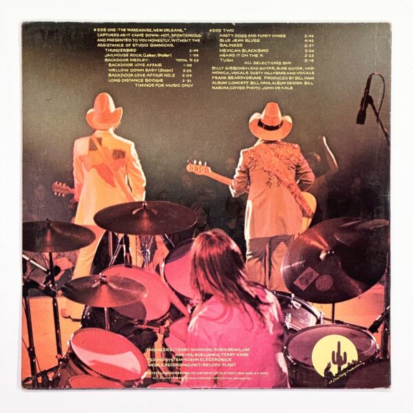Back cover of Fandango! by ZZ Top