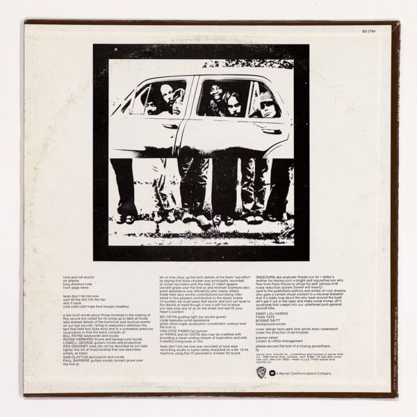 Back cover of Feats Don't Fail Me Now by Little Feat