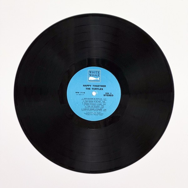 Back of the record Happy Together by The Turtles