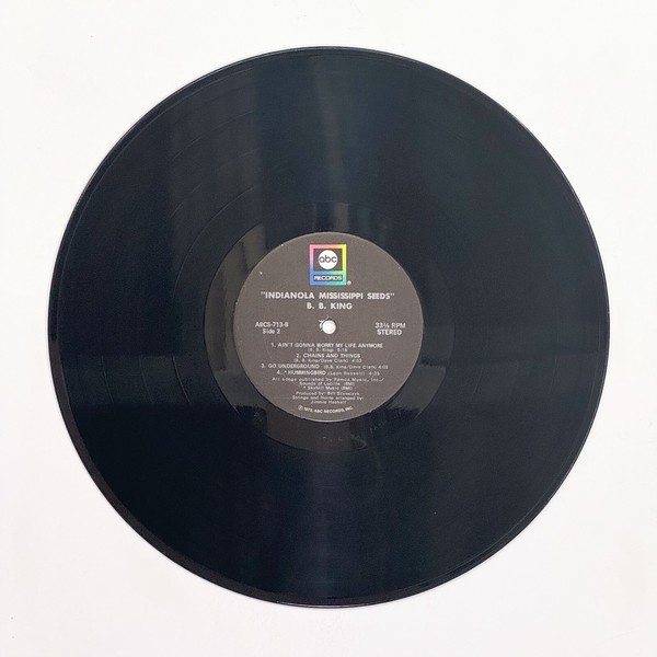 Back of the record Indianola Mississippi Seeds by B.B. King