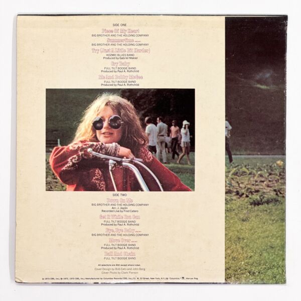 Back cover of Janis Joplin's Greatest Hits by Janis Joplin