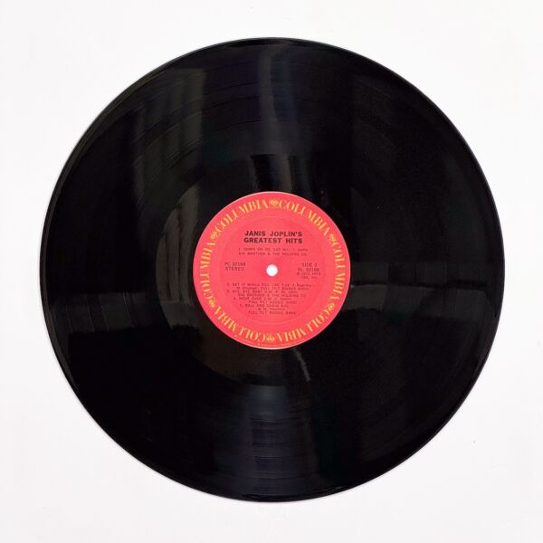 Back of the record Janis Joplin's Greatest Hits by Janis Joplin