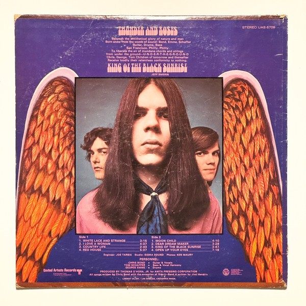 Back cover of King Of The Black Sunrise by Thunder and Roses