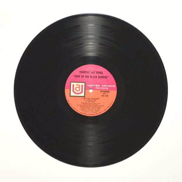Front of the record King Of The Black Sunrise by Thunder and Roses