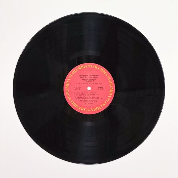 Back of the record King Of The Delta Blues Singers Vol. II by Robert Johnson