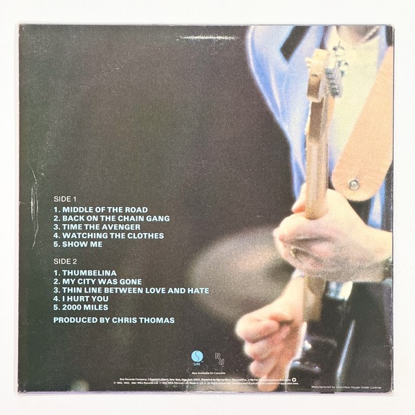 Back cover of Learning To Crawl by The Pretenders