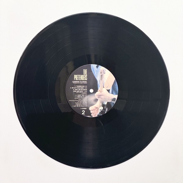 Back of the record Learning To Crawl by The Pretenders