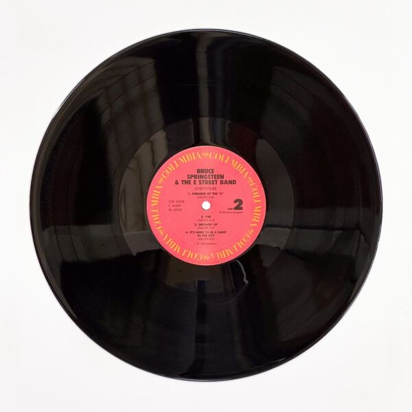 Back of the record Live/1975-85 by Bruce Springsteen