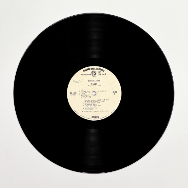 Back of the record Long Player by Faces