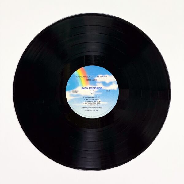 Back of the record Madman Across The Water by Elton John