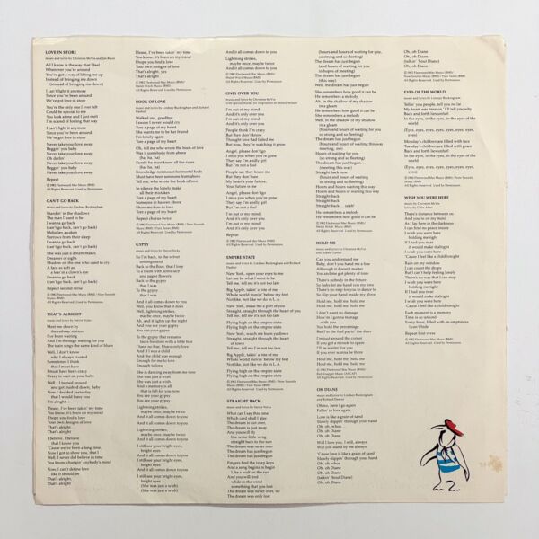 Additional image for album Mirage by Fleetwood Mac