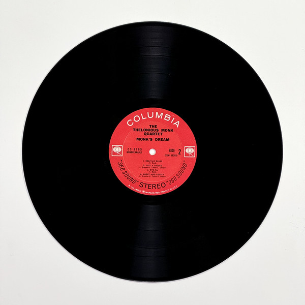Back of the record Monk's Dream by Thelonious Monk