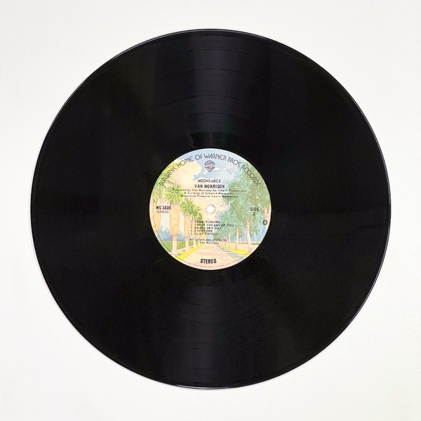 Back of the record Moondance by Van Morrison