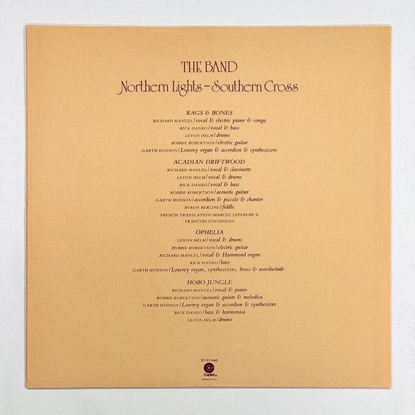 Additional image for album Northern Lights - Southern Cross by The Band