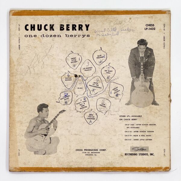 Back cover of One Dozen Berrys by Chuck Berry
