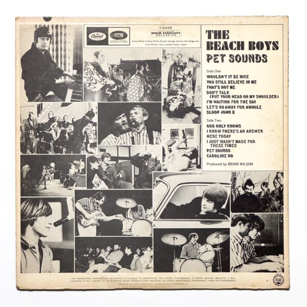 Back cover of Pet Sounds by The Beach Boys