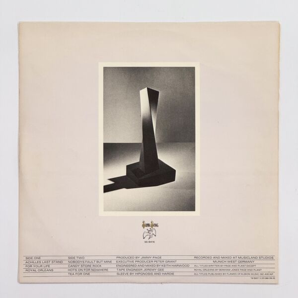 Front of the record Presence by Led Zeppelin
