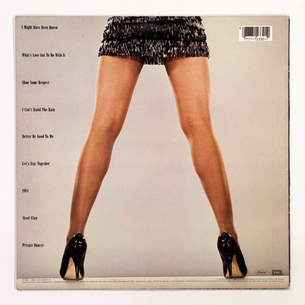 Back cover of Private Dancer by Tina Turner