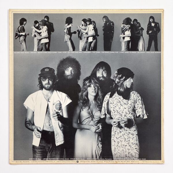 Back cover of Rumours by Fleetwood Mac