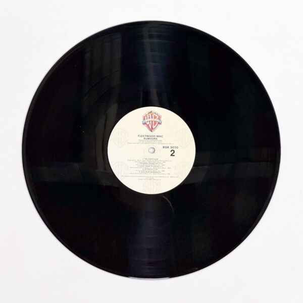 Back of the record Rumours by Fleetwood Mac