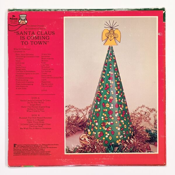 Back cover of Santa Claus Is Coming To Town by Don Janse Chorale