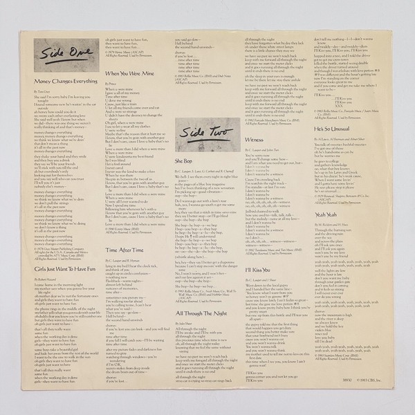 Additional image for album She's So Unusual by Cyndi Lauper