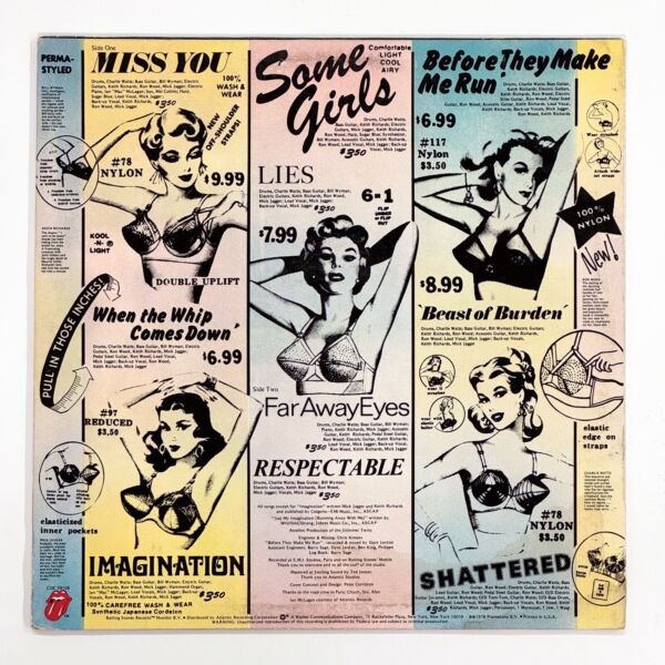 Back cover of Some Girls by The Rolling Stones