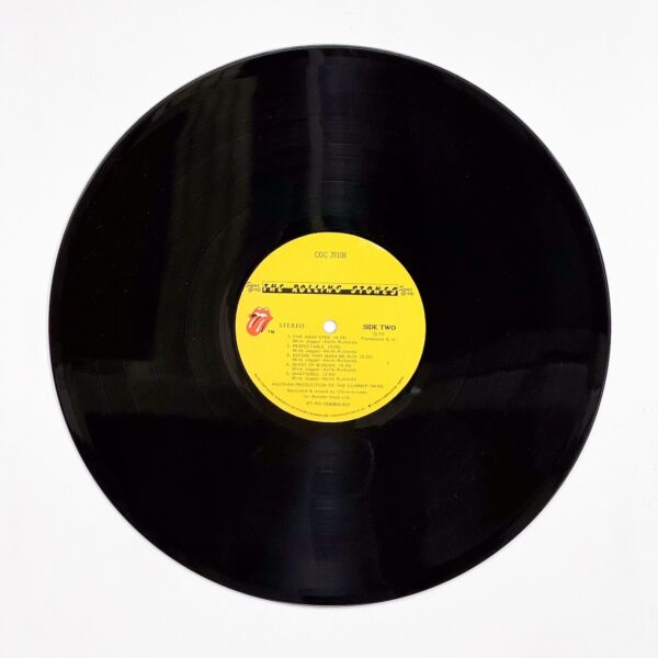 Back of the record Some Girls by The Rolling Stones