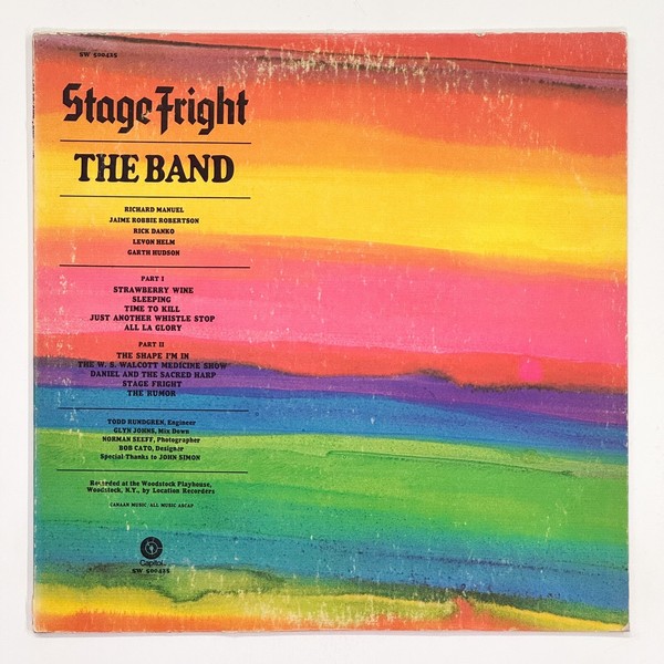 The Band – Stage Fright Vinyl LP 1973