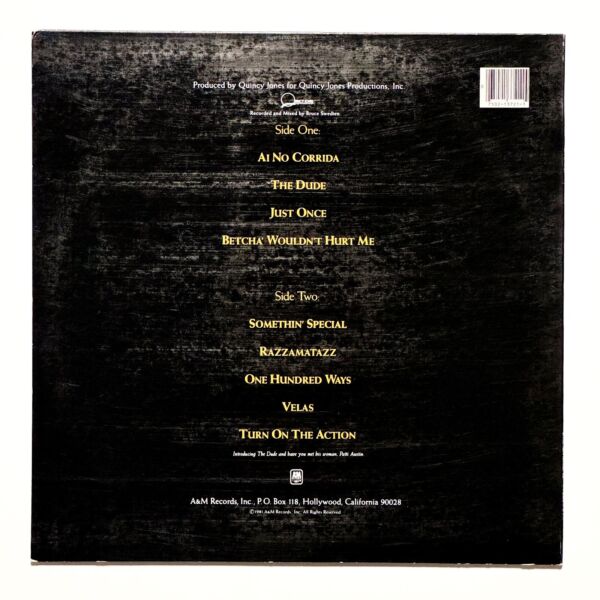 Back cover of The Dude by Quincy Jones