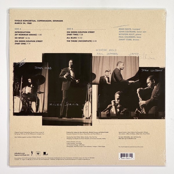 Back cover of The Final Tour: Copenhagen, March 24, 1960 by Davis, Miles / Coltrane, John