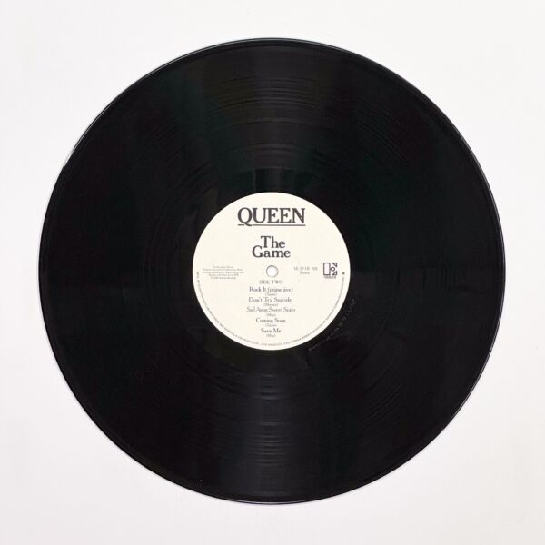 Back of the record The Game by Queen