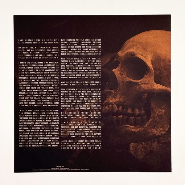 Additional image for album The Sick, The Dying... And The Dead! by Megadeth