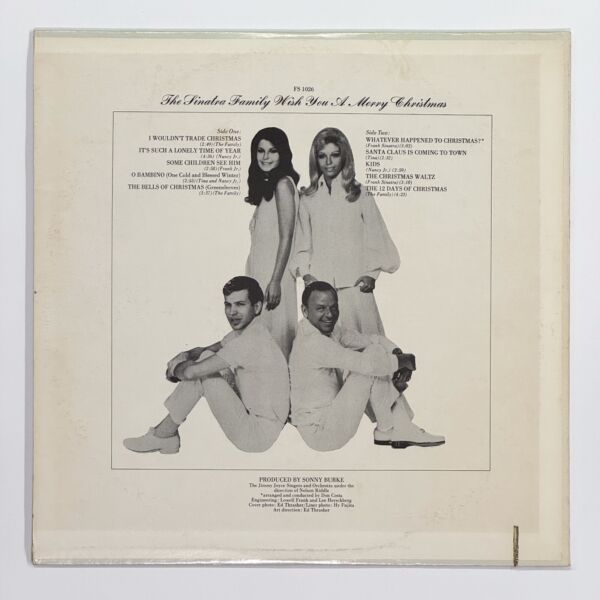 Back cover of The Sinatra Family Wish You A Merry Christmas by Frank Sinatra